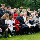 Både Kongeparet, Kronprinsfamilien og Prinsesse Märtha Louise og Ari Behn med familie var til stede  (Foto: Cornelius Poppe / NTB scanpix)